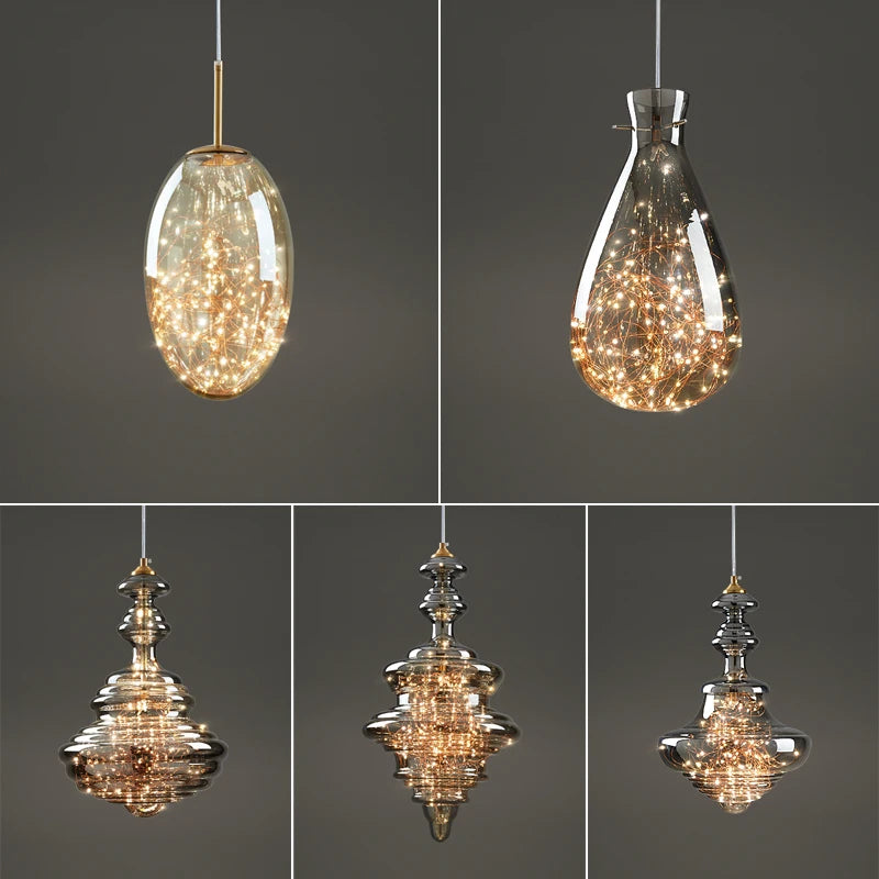 Kopparljus Hängande Ljus - Luxury Nordic Copper Pendant Lights