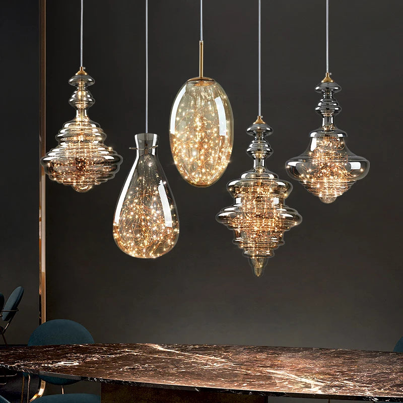 Kopparljus Hängande Ljus - Luxury Nordic Copper Pendant Lights