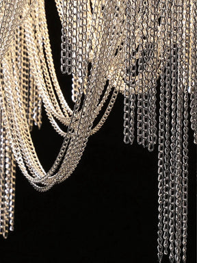 Aluminprydet Kjede Lysekrone - Luxury Nordic Chain Chandelier