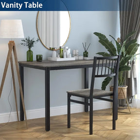 EnkelBord Møbel Sett - Simple Nordic Dining Table Set