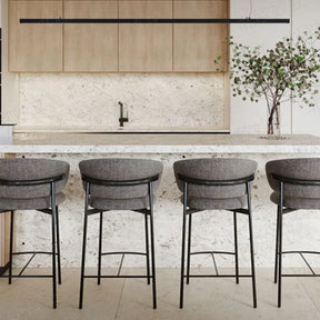 Sigrid Silverpeak - 2 Luxury Nordic Bar Stools