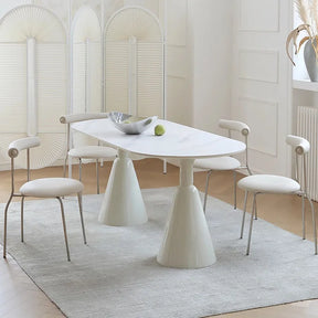 Snøhvit Prakt Bord - Luxury White Nordic Dining Table