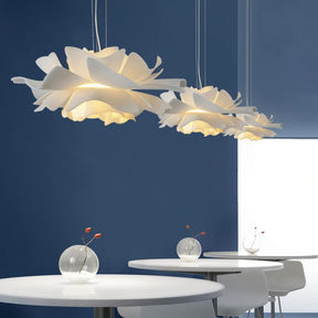 Snølys Hvitlyse - Luxury Nordic Flower Pendant Light