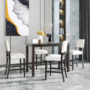 Haugr Sollia Eksklusiv Middag - 5-Piece Nordic Dining Chair With Bench Set