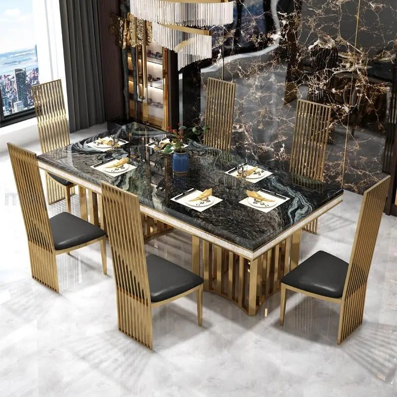 Gullstein Middagsbord Ensemble - Luxury Nordic Dining Table Set