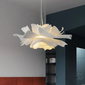 Snølys Hvitlyse - Luxury Nordic Flower Pendant Light