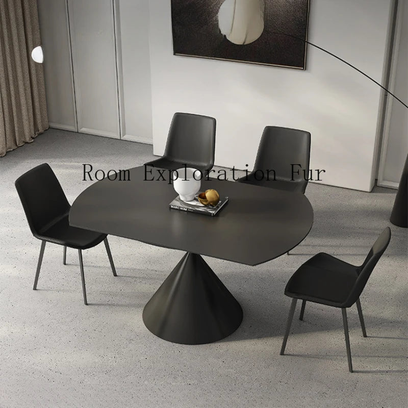 Svartsten Elegans Bord - Luxury Nordic Black Stone Dining Table