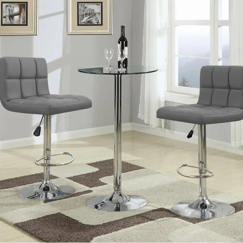 Freja Skinntrone Stol - 2 Simple Nordic Bar Stools