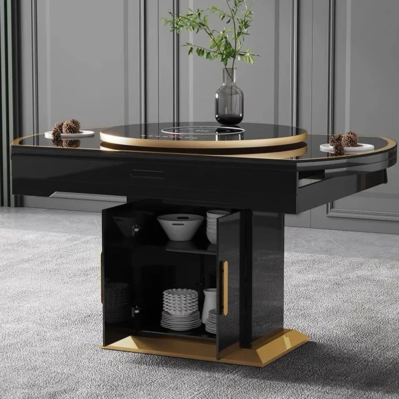 Vikfold Eiketafel - Luxury Nordic Dining Table Set Foldable