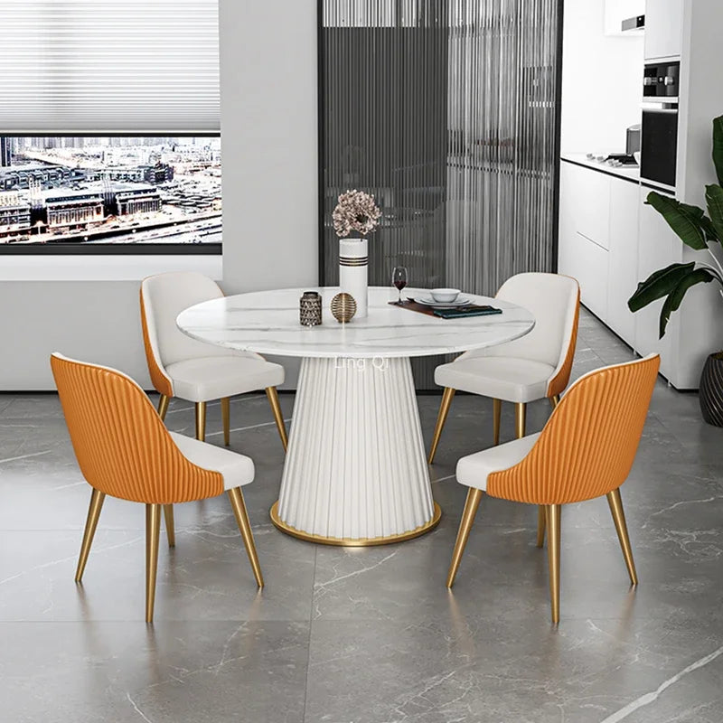 Marmorprakt Gullspis Ensemble - Luxury Nordic Dining Table Set