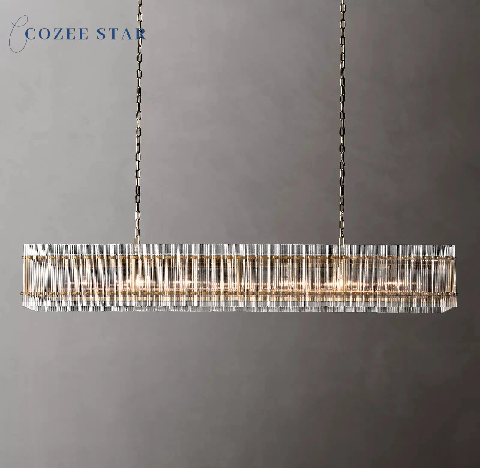 Messingglas Praktlykta - Luxury Nordic Brass Glass Chandelier