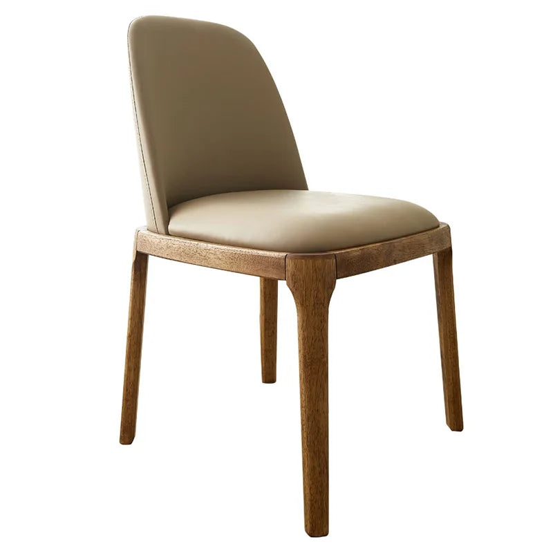 Læderluksus Stol - 1 Luxury Nordic Faux Leather Dining Chair