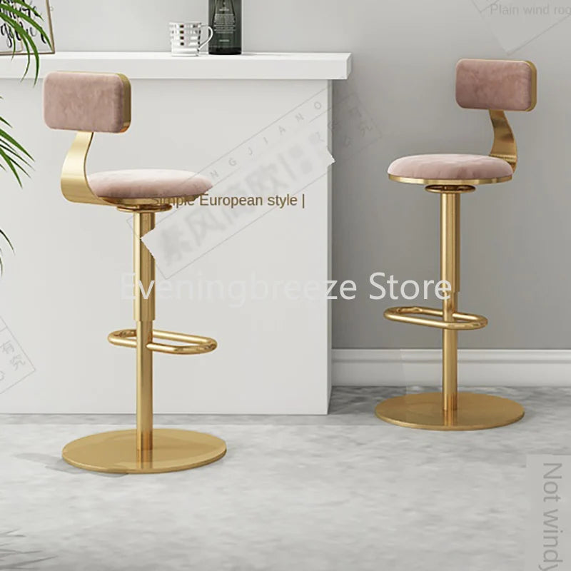 Lysander Velvetcrest - 1 Luxury Nordic Velvet Bar Stool