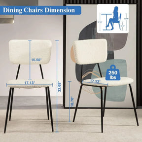 Enkl Stil Stol - 2 Minimal Nordic Dining Chair Set