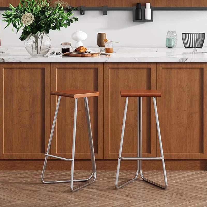 Haldor Timbercrest - 1 Luxury Nordic Wood Bar Stool