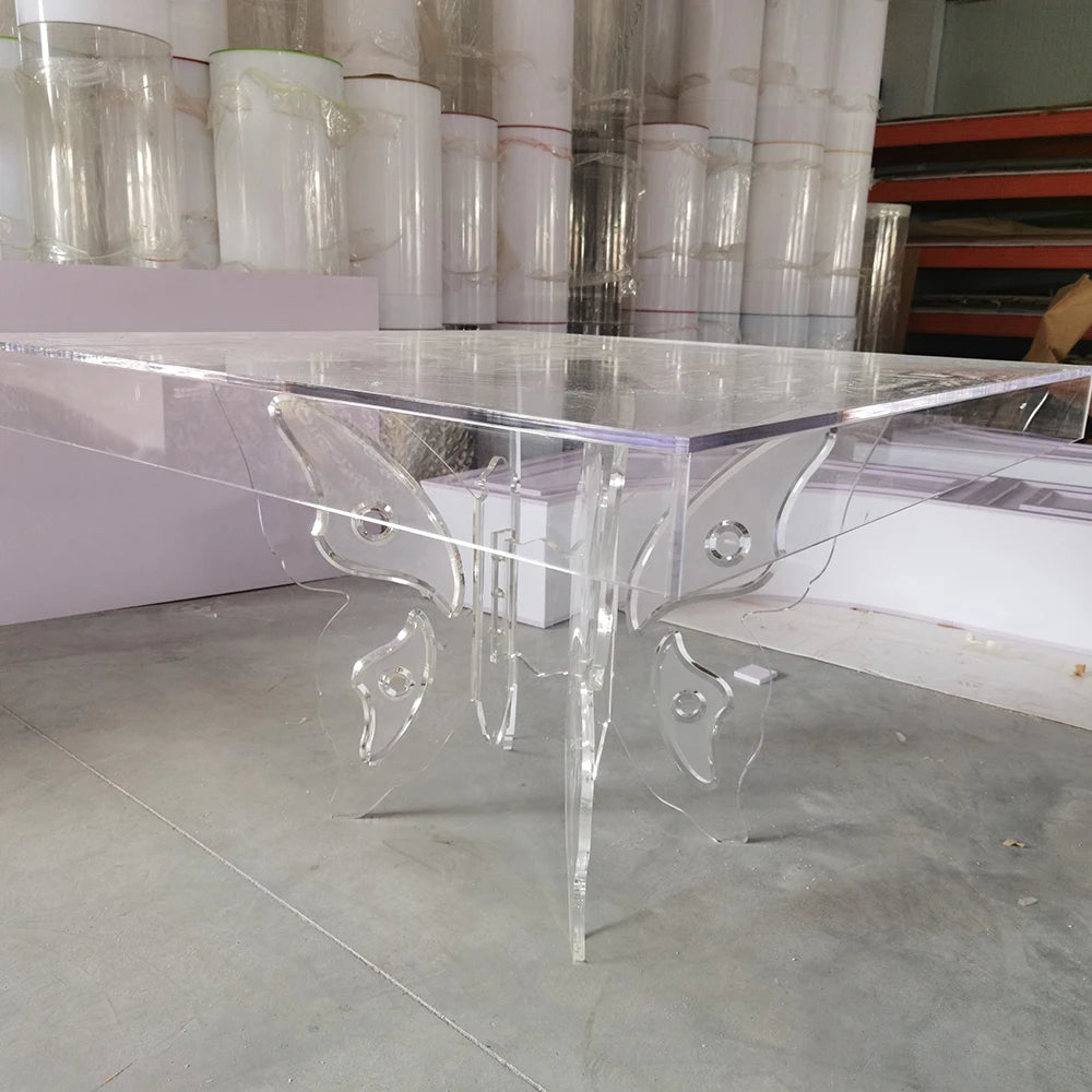 Transparent Crystal Banquet Dining Table