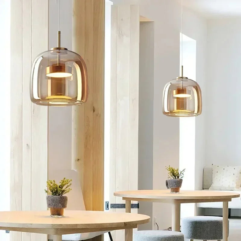 Klarhet Glasshengelamper - Simple Nordic Glass Pendant Light