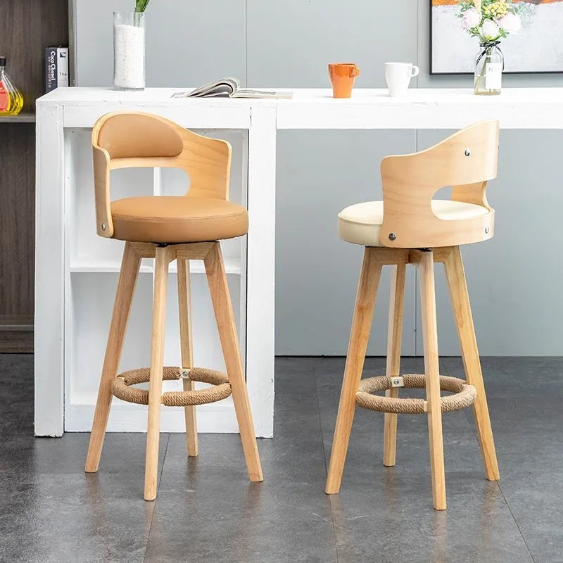 Hrafn Dreifviður Hækistóll - 1 Luxury Nordic Bar Stool