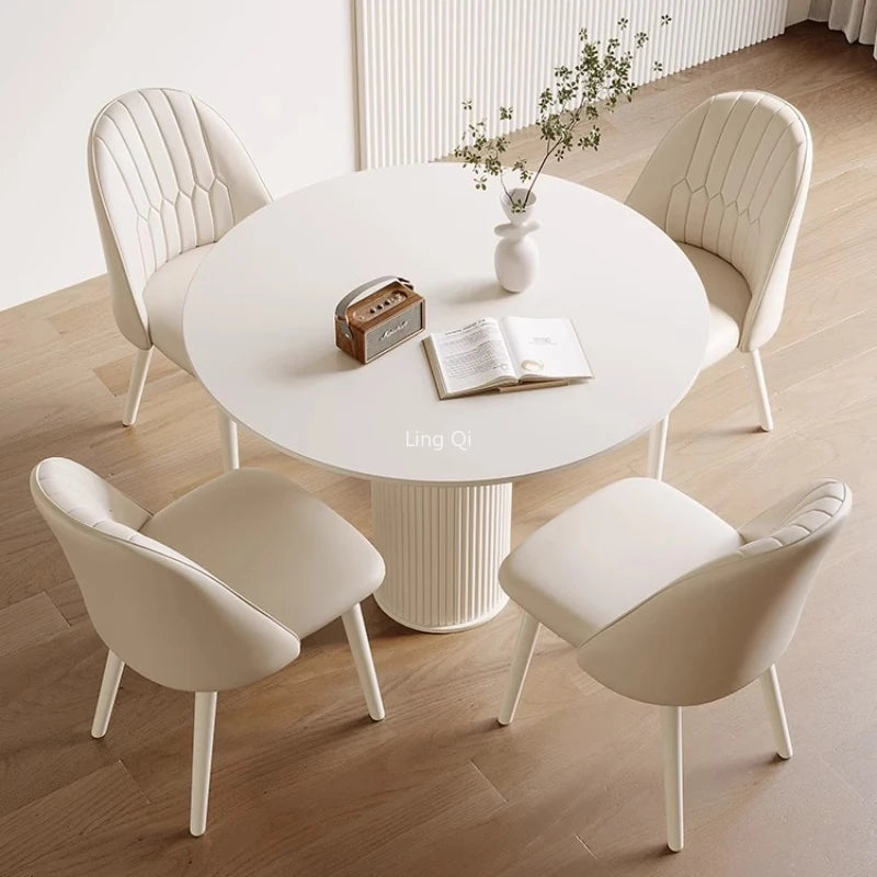 Luminoso Bianco Regale - Luxury Italian Dining Table Set