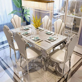 Zahra Al-Marmar - Luxury Moroccan Dining Table Set - Futur Kitchen