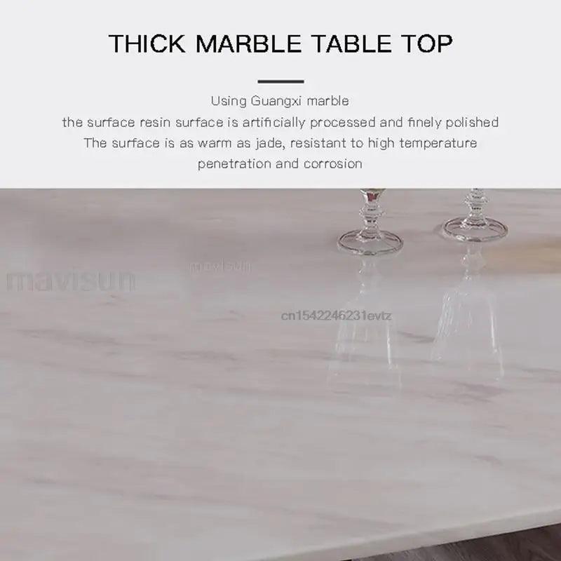 Nero Marmo Eleganza Tavolo - Luxury Italian Dining Table Set