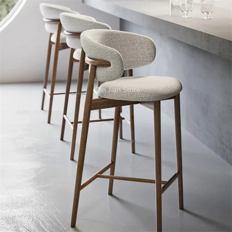 Sigrún Hjartagarður Hækistóll - 1 Luxury Nordic Wood Bar Stool