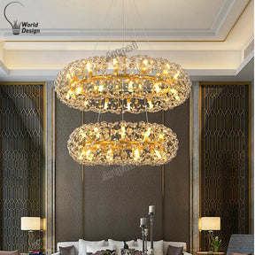 Skjoldra Krystallprakt - Luxury Nordic Chandelier