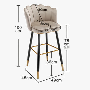 Sigurd Aurvandil Stol - 2 Luxury Nordic Bar Stools