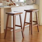 Aldrich Timbercrest - 1 Luxury Nordic Solid Wood Bar Stool