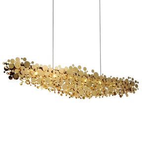 Gullglans Kjøkkenkrone - Luxury Nordic Gold Chandelier