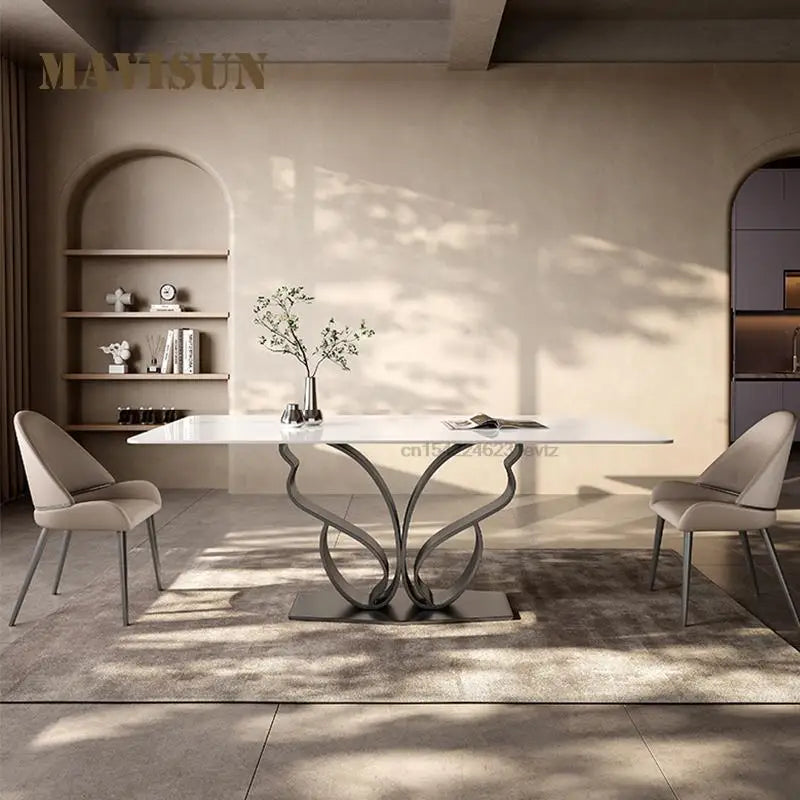 RiccoMarmo Tavolo - Luxury Italian Dining Table Set