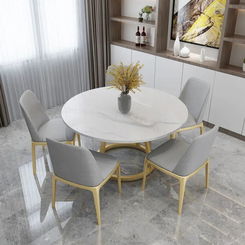 Gullmarmor Middagsbord Sett - Luxury Nordic Dining Table Set