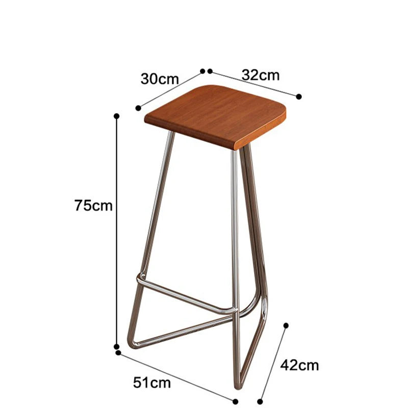 Haldor Timbercrest - 1 Luxury Nordic Wood Bar Stool