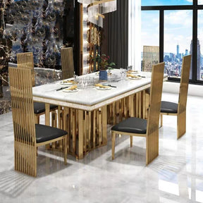 Lusso Marmo Tavolo Elegante - Luxury Italian Marble Dining Set