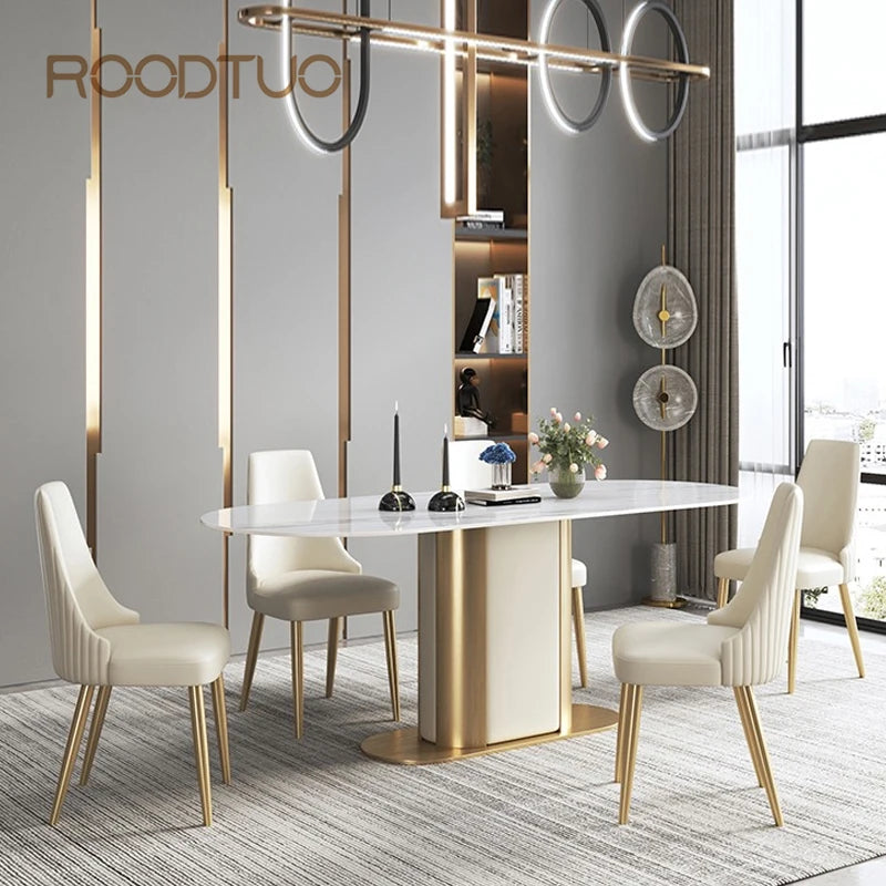 Marmorgull Bord - Luxury Nordic Dining Table Set