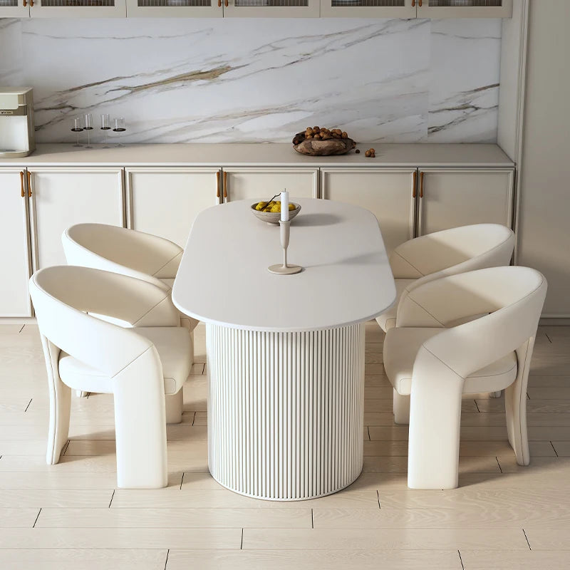 Hvitprakt Eleganstol - 1 Luxury White Nordic Dining Chair