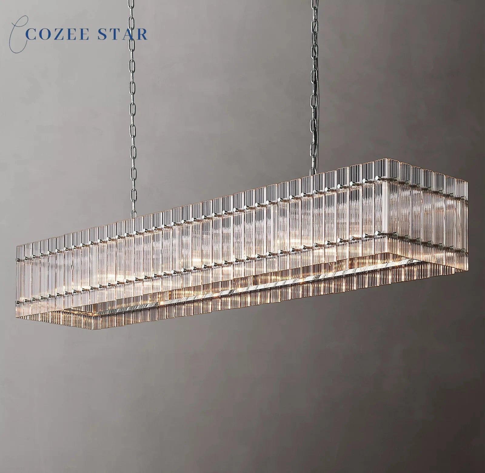 Messingglas Praktlykta - Luxury Nordic Brass Glass Chandelier