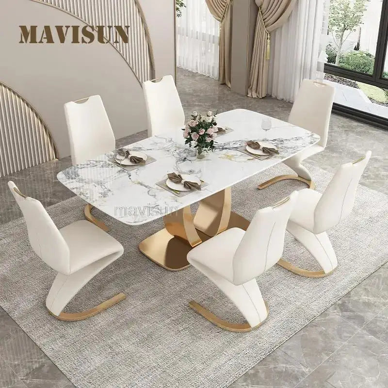 Hvelvlys Bjørnspisebord - Luxury Nordic Dining Table Set