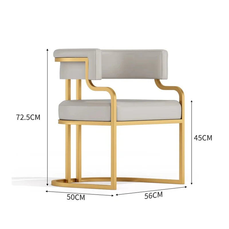 Gullskinn Praktstol - 1 Luxury Nordic Dining Chair