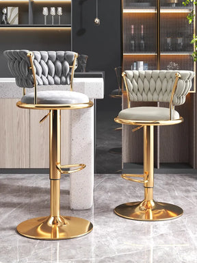 Ragnvald Gullhvirfing Hækistóll - 1 Luxury Nordic Gold Bar Stool