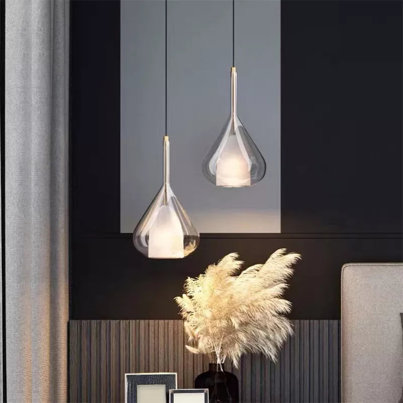 Enkellys Nordlys - Simple Nordic Glass Pendant Light