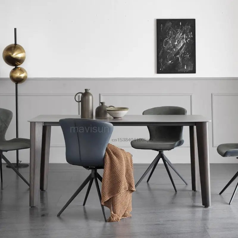 Nattskog Svart Elegans Bord - Luxury Black Nordic Dining Table