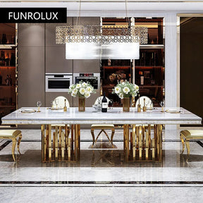 Marmorprakt Eikbord - Luxury Nordic Dining Table