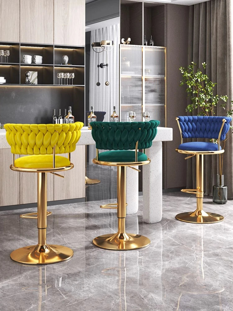 Ragnvald Gullhvirfing Hækistóll - 1 Luxury Nordic Gold Bar Stool