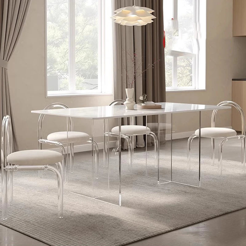 KlarSikt Mesterverk Bord - Luxury Nordic Transparent Dining Table Set