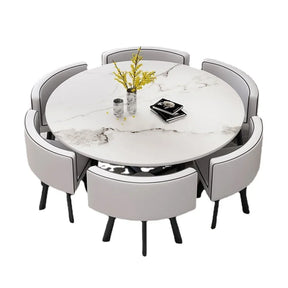 Velstående Skjold Spisebord Ensemble - Luxury Nordic Dining Table Set
