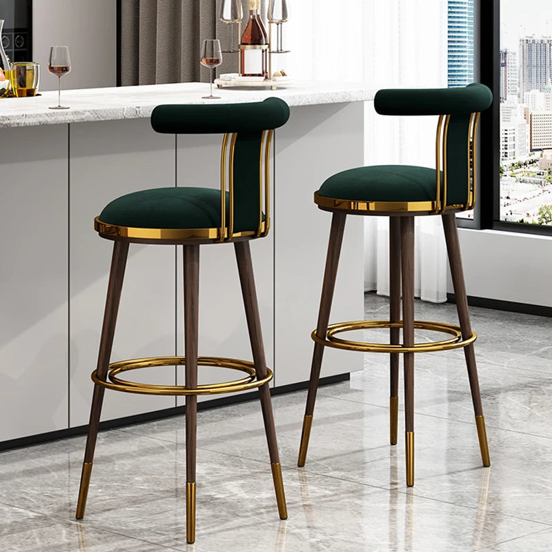 Freya Goldcrest - 1 Luxury Nordic bar Stool