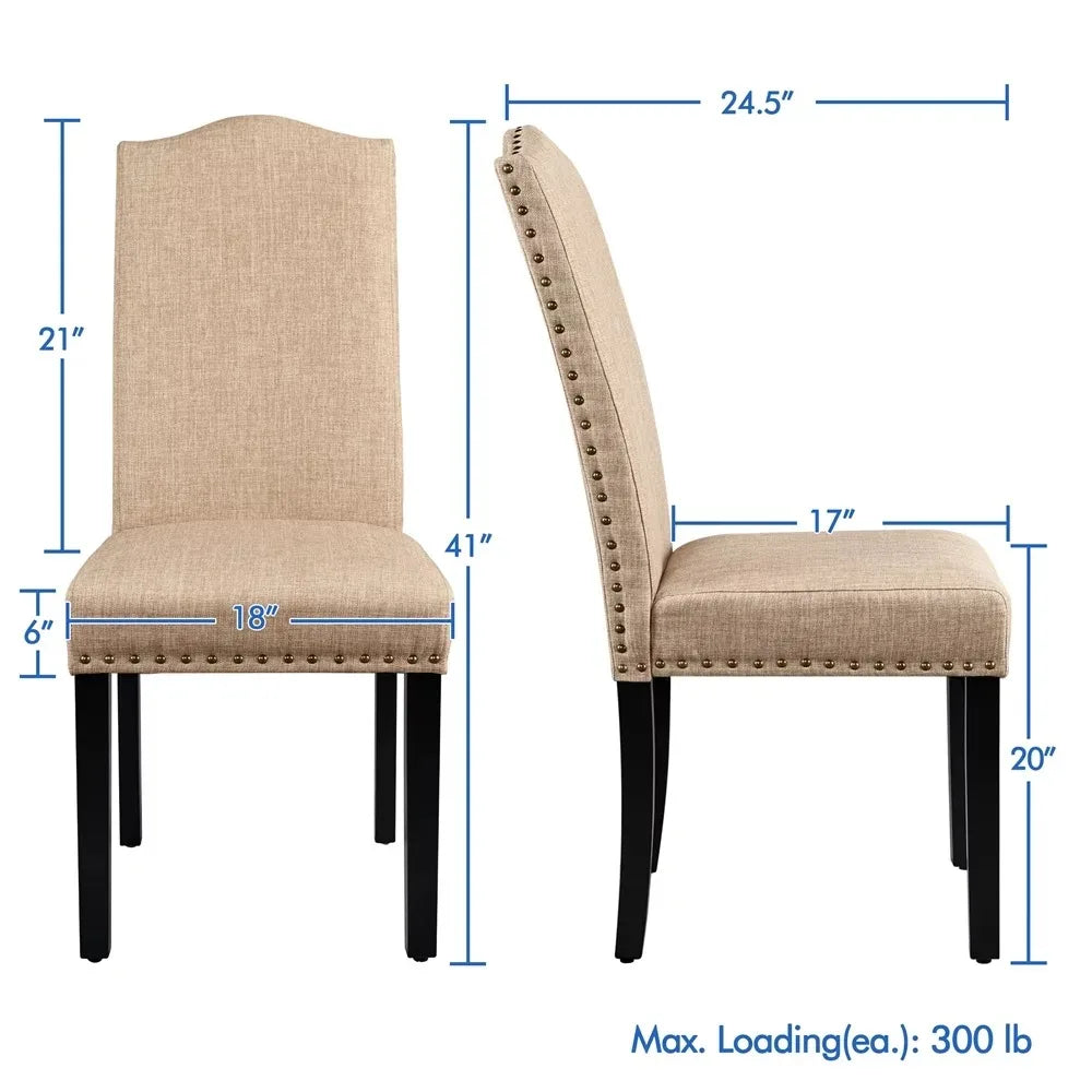 Praktfull Sittstol - 2 Luxury Nordic Dining Chairs