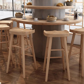 Gunnar Hugtre Hækistóll - 1 Luxury Wood Nordic Bar Stool