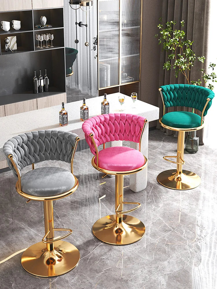 Ragnvald Gullhvirfing Hækistóll - 1 Luxury Nordic Gold Bar Stool